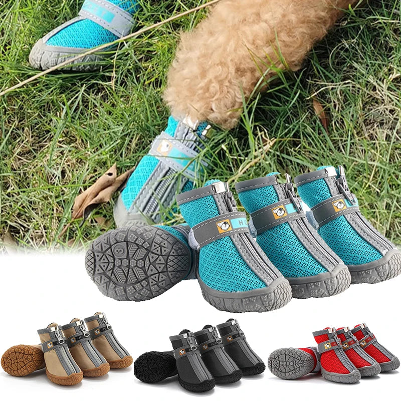 Non-Slip Plush Dog Shoes - Image 1